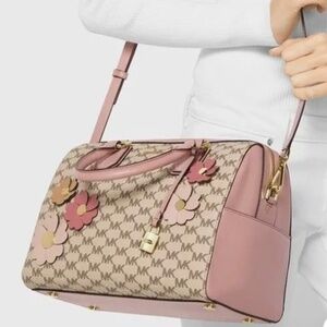 Michael Kors Flora Appliqué Mercer Medium Duffle Bag